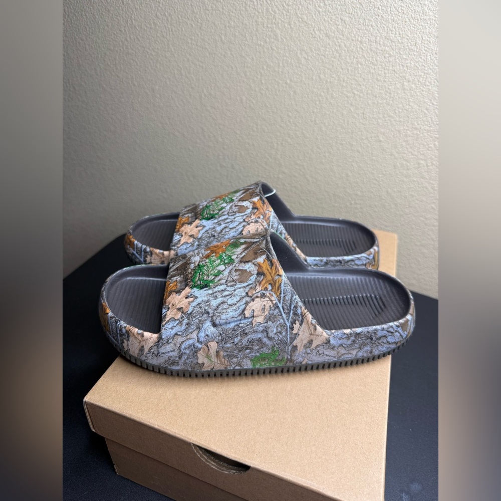 Nike Calm Slide Realtree Baroque Brown Camo Men’s 7 / Women’s 8 IB2885-200 NIB